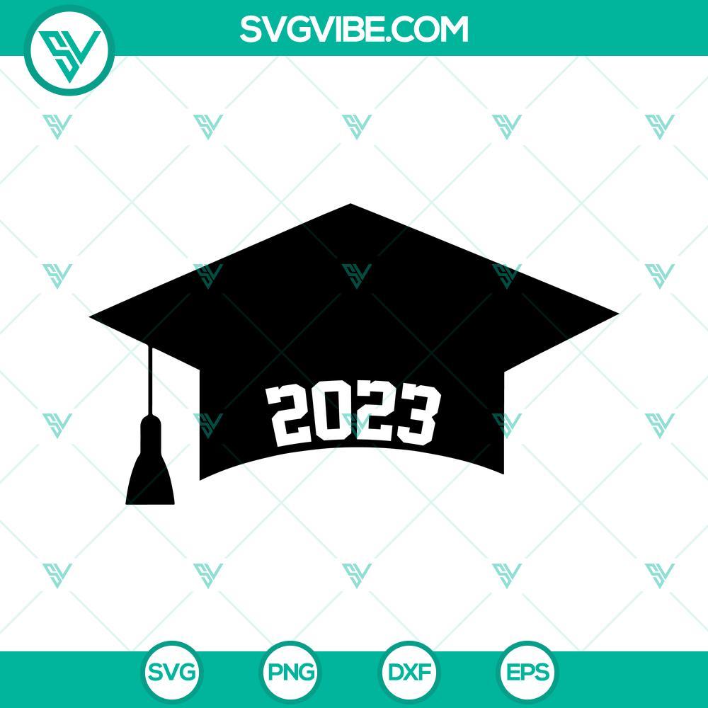 graduation cap 2023 svg graduate svg class of 2023 svg png dxf eps cut files 10 mockup