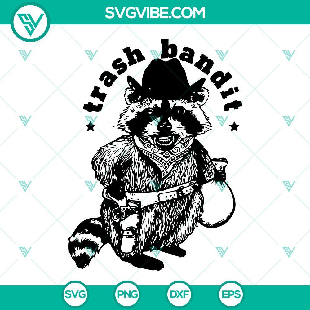 trash bandit svg trash panda svg funny raccoon svg png dxf eps cricut 8 mockup