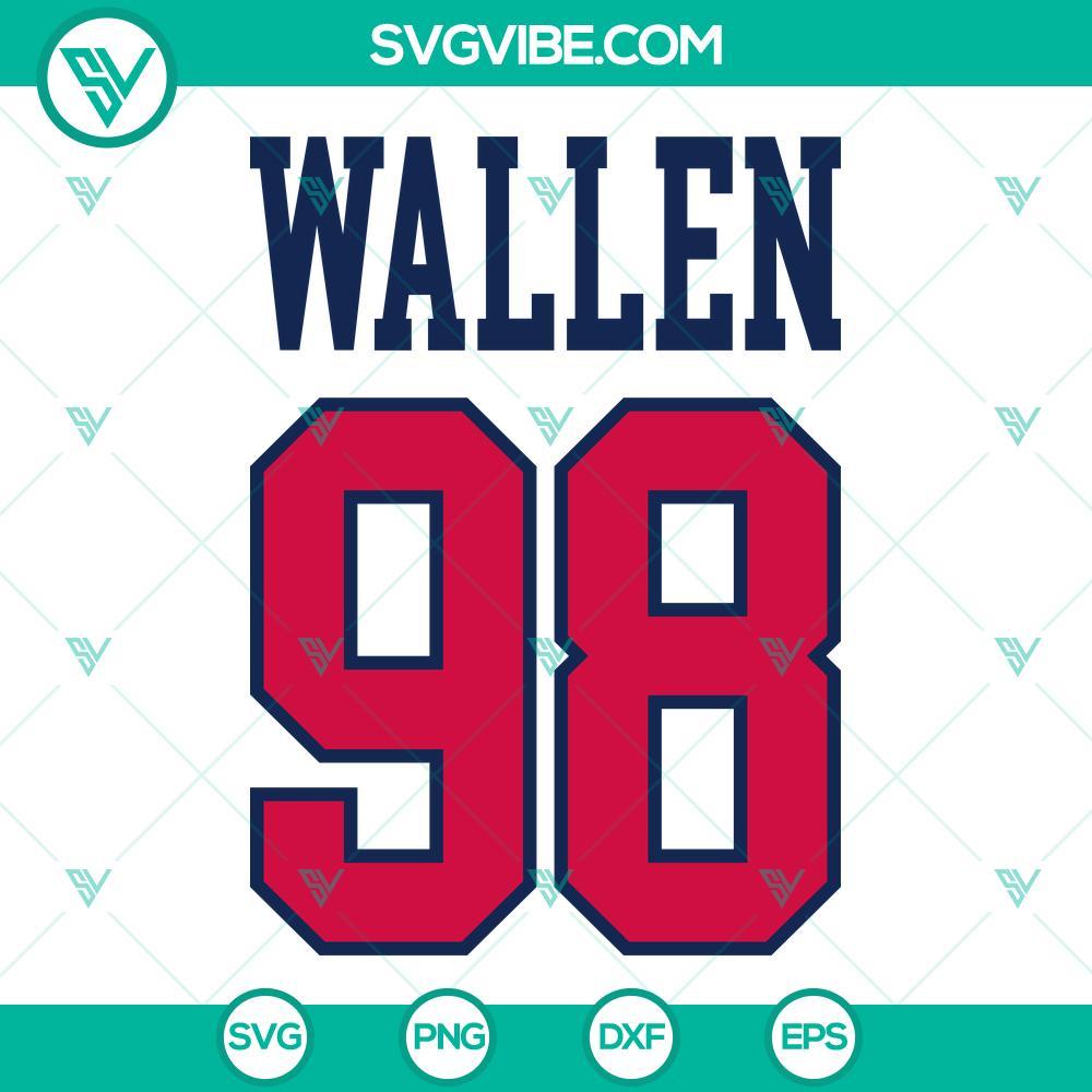 wallen 98 braves svg png dxf eps digital download 10 mockup