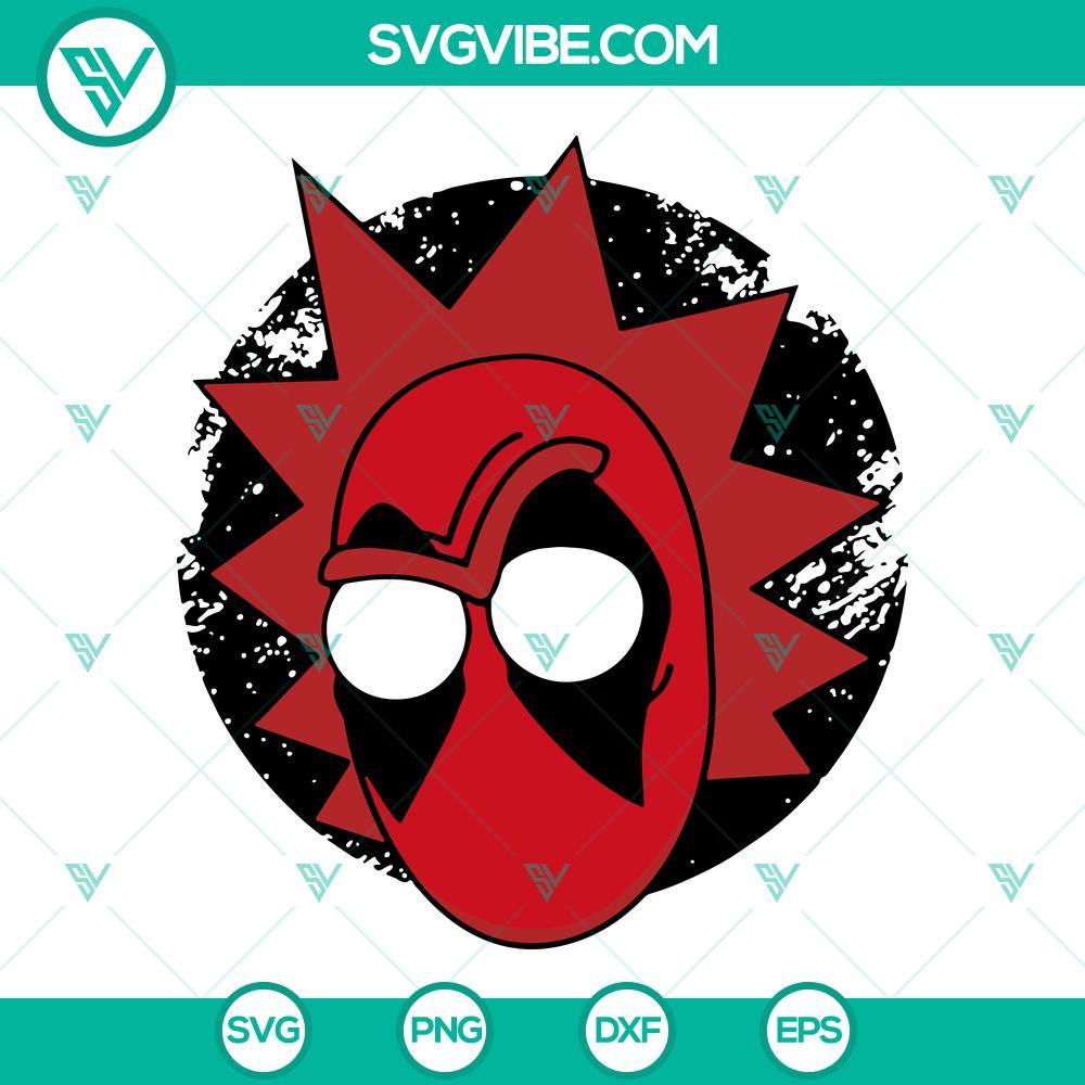 rick morty deadpool svg png dxf eps cut files 1 mockup