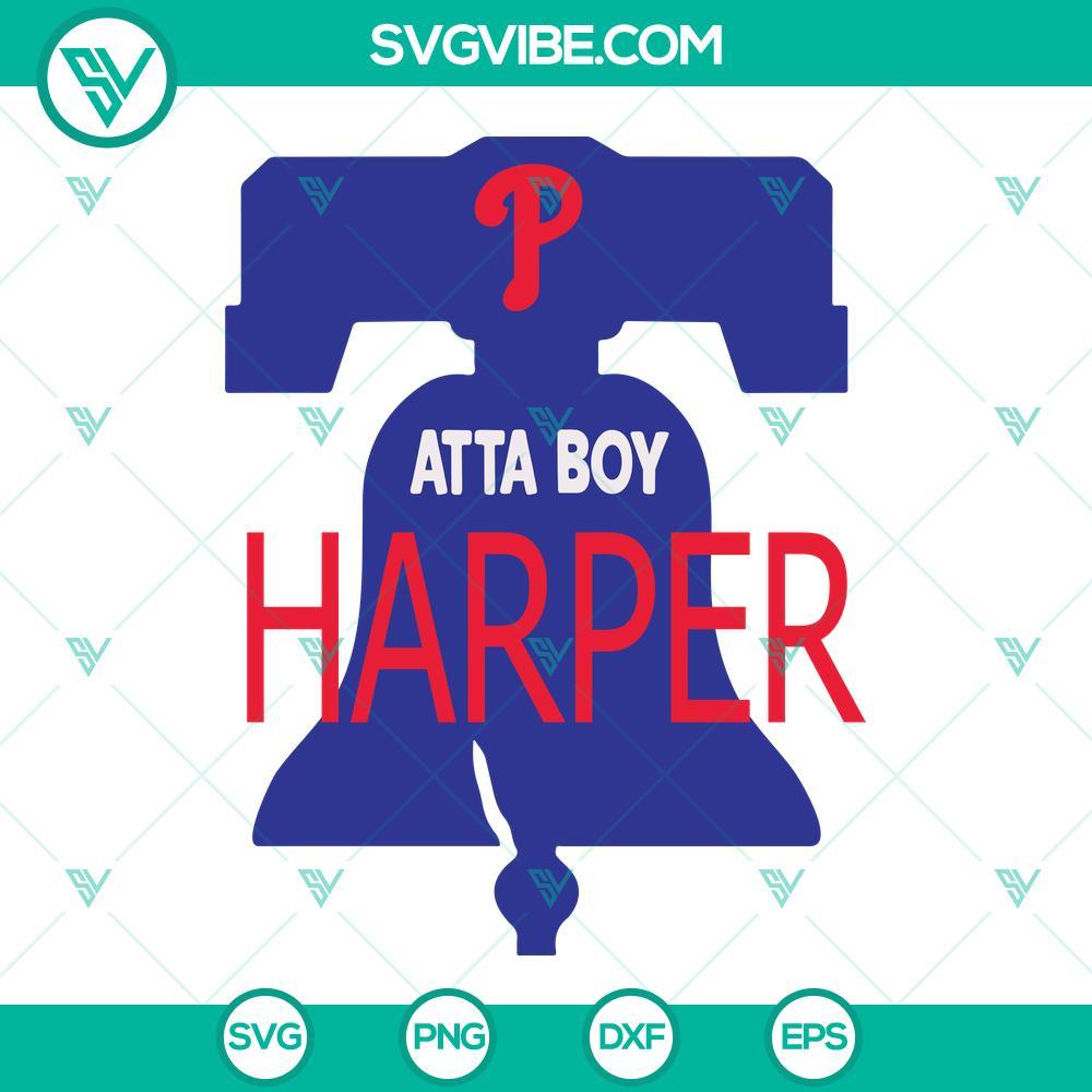 atta boy harper svg philly svg liberty bell svg ring that bell svg philadelphia baseball svg 7 mockup