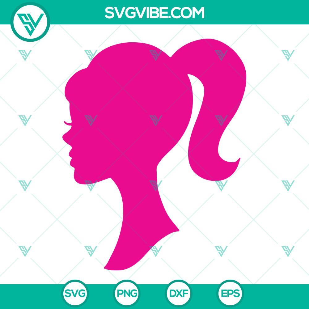 barbie head logo svg doll head svg doll svg barbie svg 3 mockup