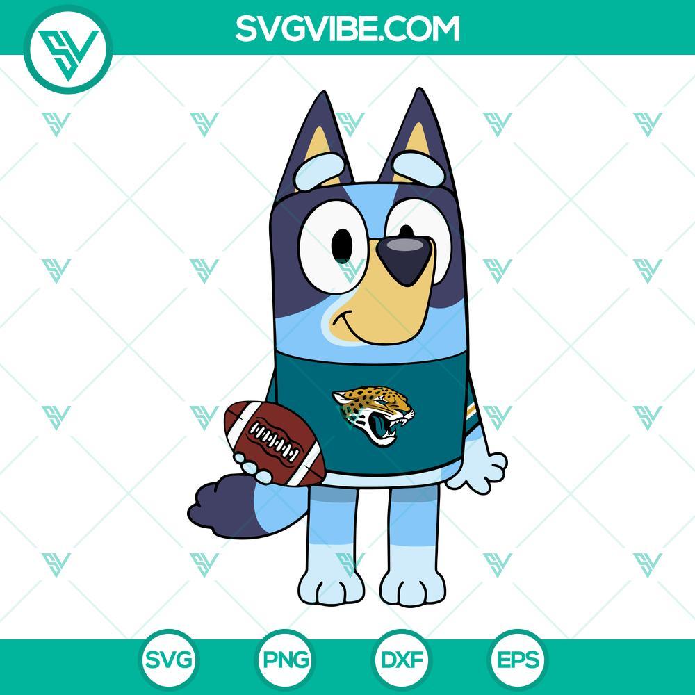 bluey jacksonville jaguars svg png dxf eps cricut 9 mockup