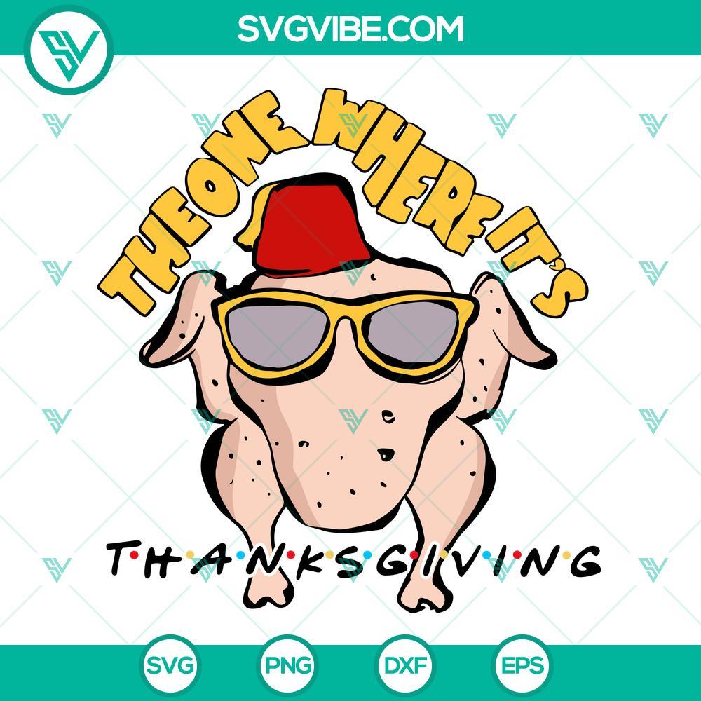 turkey friends svg the one where it s thanksgiving svg thanksgiving day svg 2 mockup