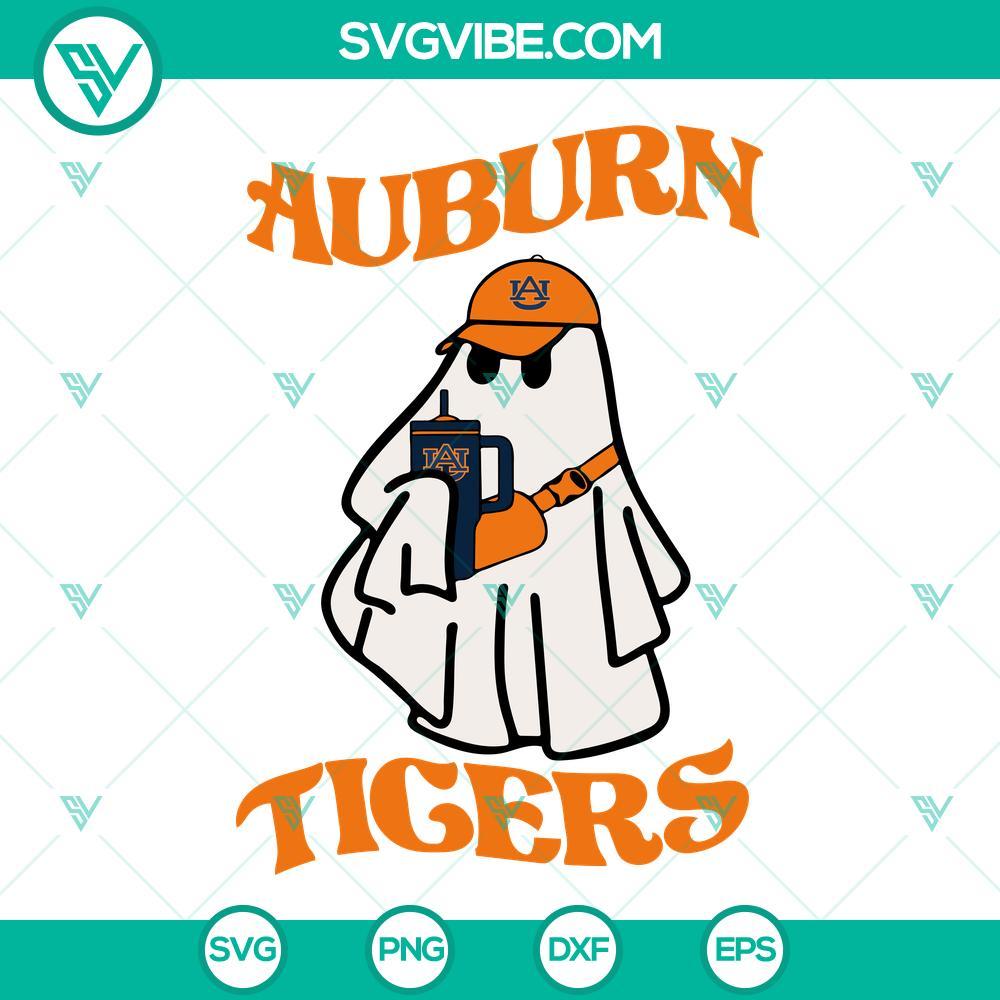 auburn tigers football boo jee ghost svg ghost drinking stanley tumbler svg png dxf eps files 3 mockup