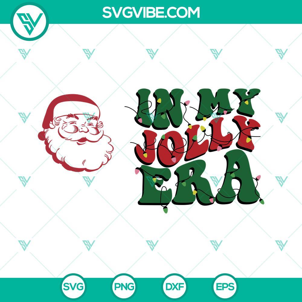 in my jolly era svg santa claus era svg png dxf eps files 10 mockup