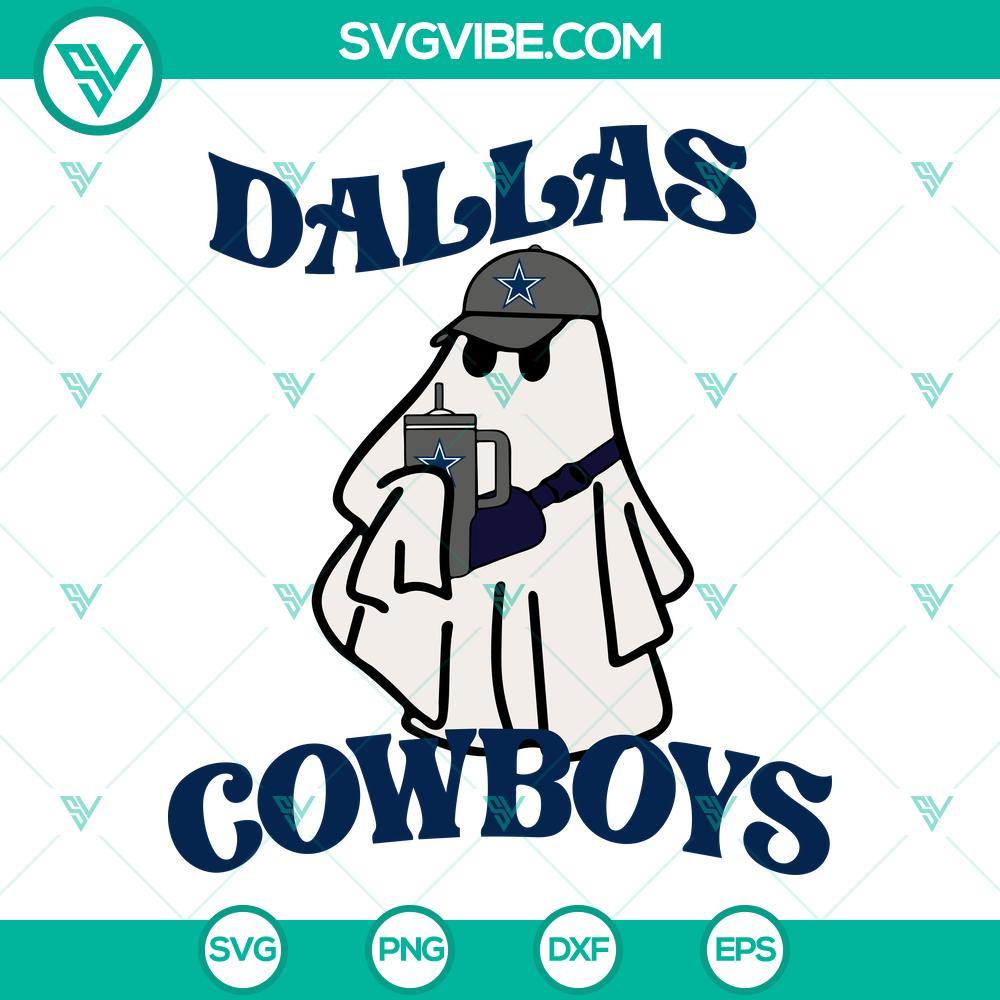 dallas cowboys football boo jee ghost halloween svg png dxf eps files 5 mockup