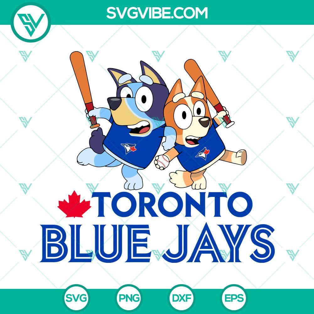 bluey toronto blue jays baseball svg png dxf eps 5 mockup