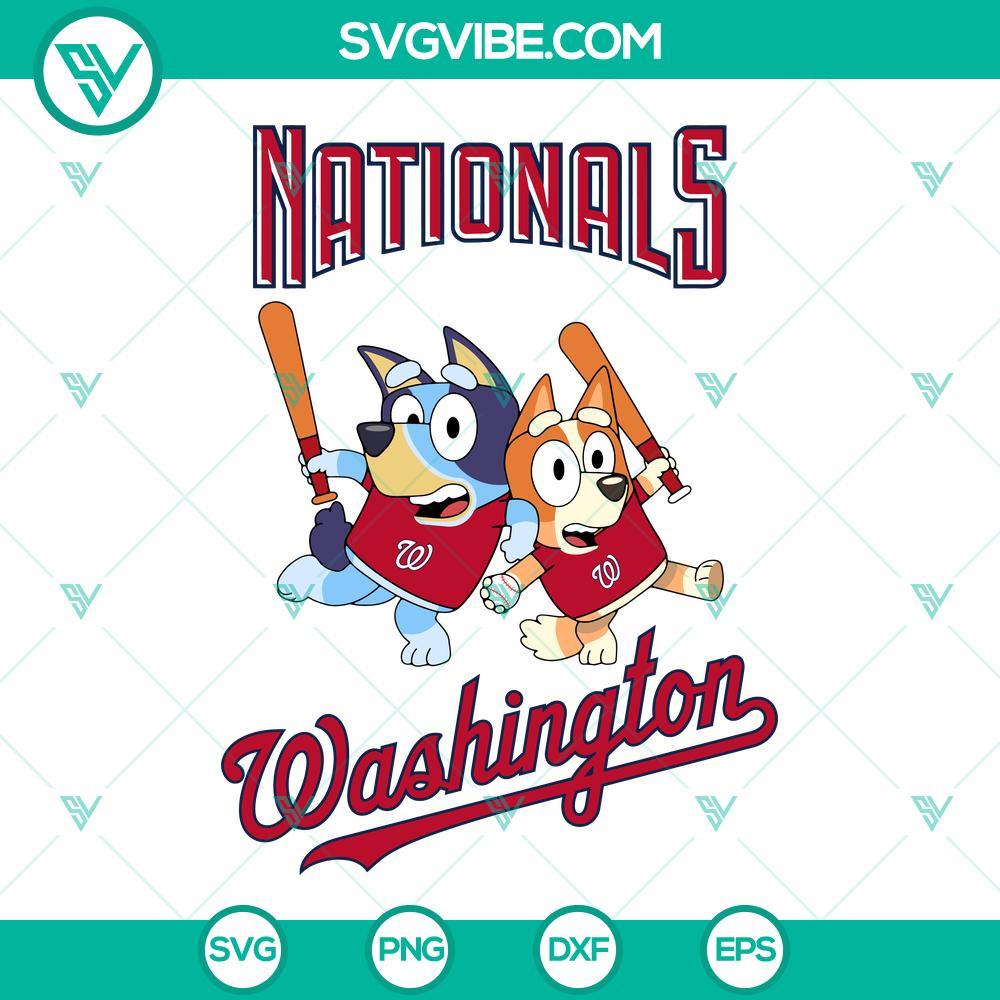 bluey washington nationals baseball svg png dxf eps 5 mockup