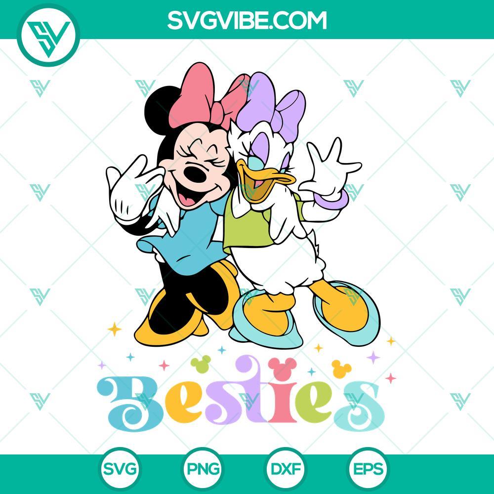 minnie and daisy besties svg friendship svg girl friend trip svg disney friend svg png dxf eps cricut 10 mockup