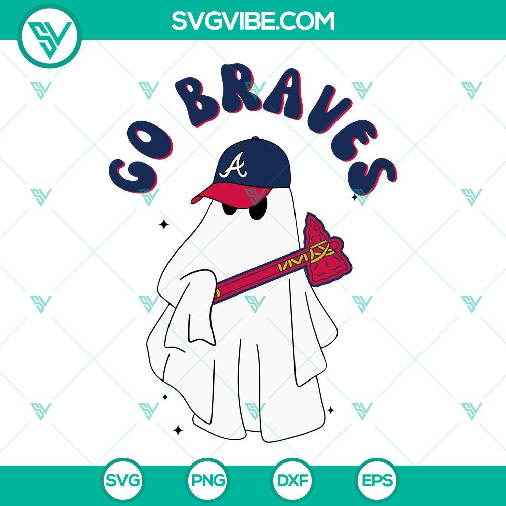 go braves boo jee ghost svg atlanta braves ghost halloween svg png dxf eps files 3 mockup