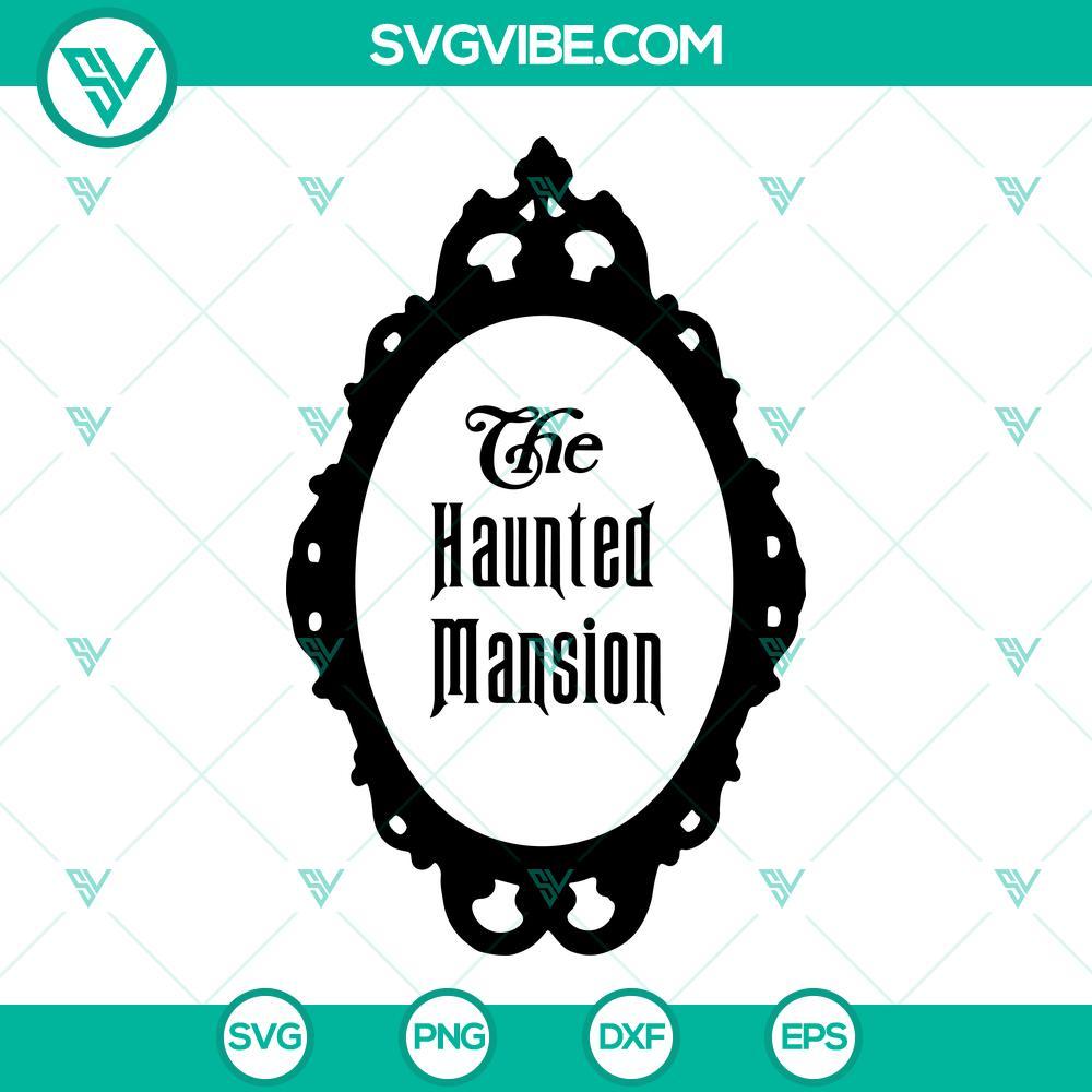 the haunted mansion frame svg spooky svg haunted ghost svg halloween svg png dxf eps 7 mockup