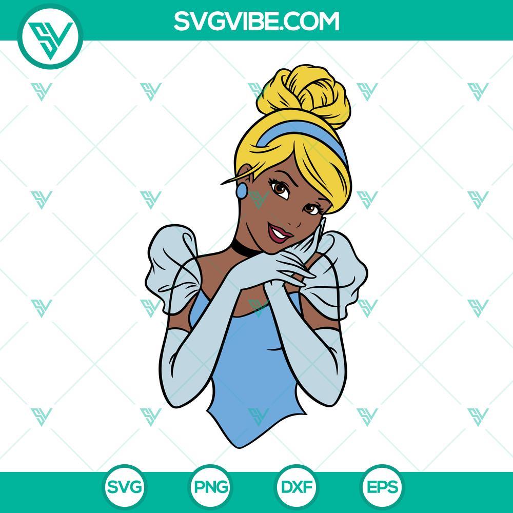 black disney princess svg bundle ariel aurora and belle svg african american princess svg black girl magic svg png dxf eps 10 mockup