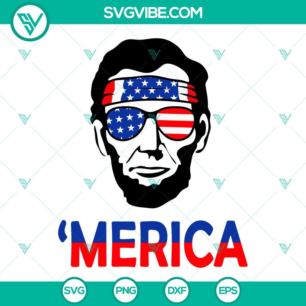 abraham lincoln merica svg us president svg american patriotic svg fourth of july svg png dxf eps 4 mockup