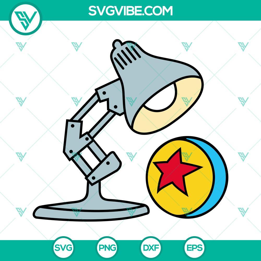 disney pixar lamp and ball svg toy story luxo ball svg png dxf eps cricut 2 mockup