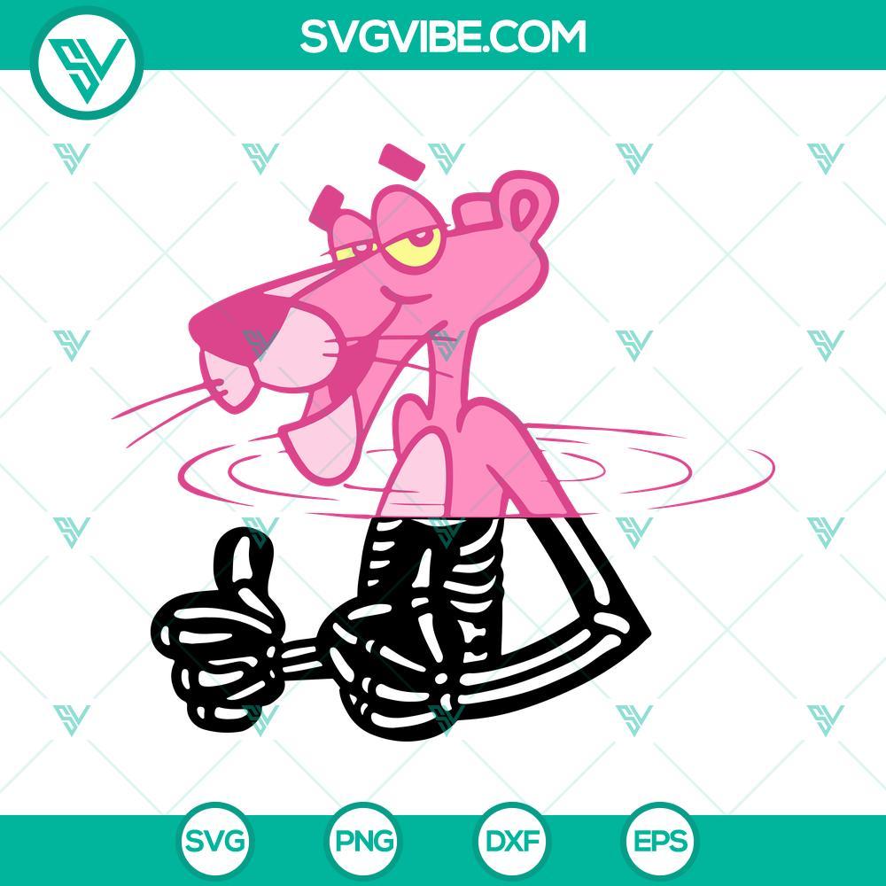 the pink panther show svg pink panther skeleton svg png dxf eps 4 mockup