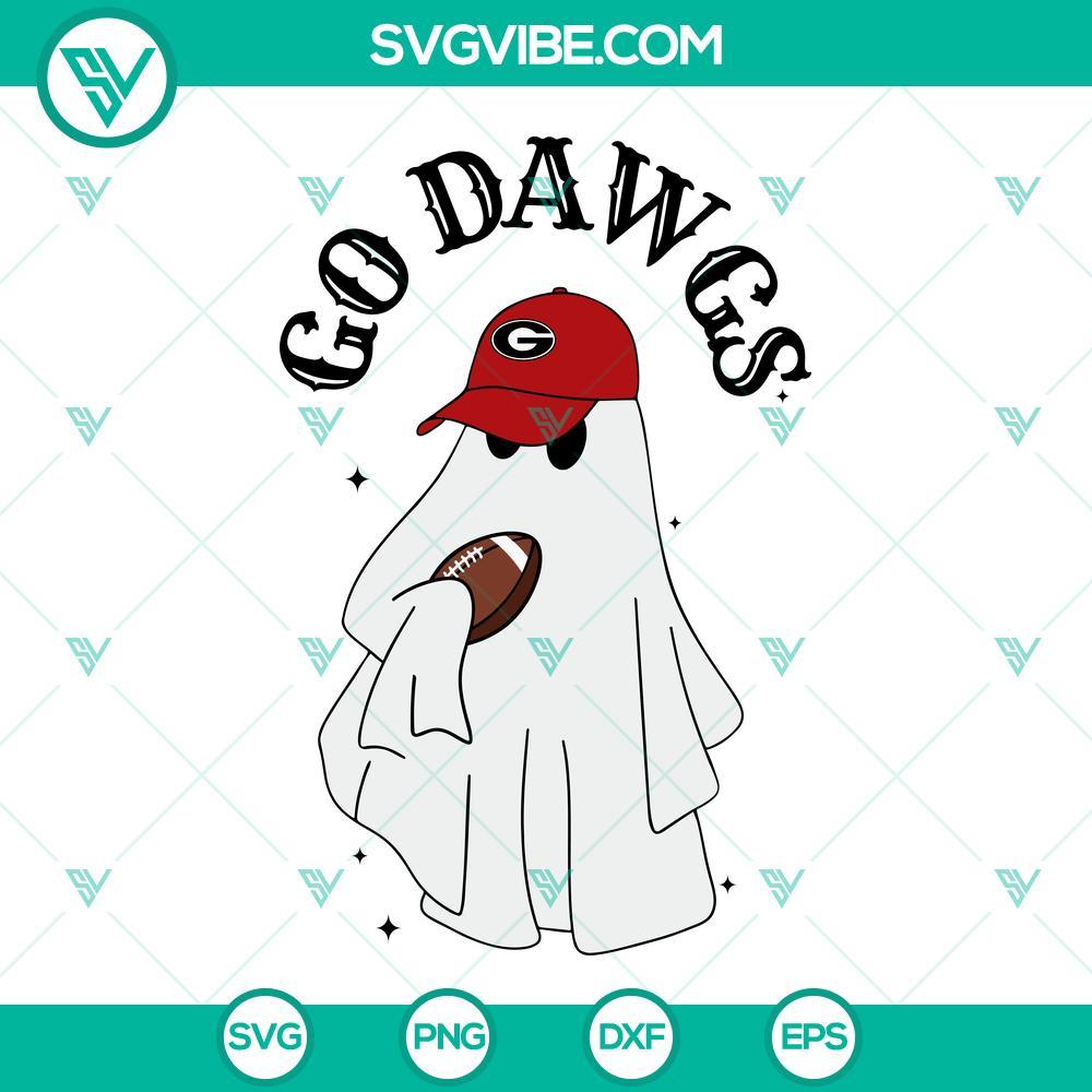 go dawgs boojee ghost svg georgia bulldogs football ghost halloween svg png dxf eps files 1 mockup