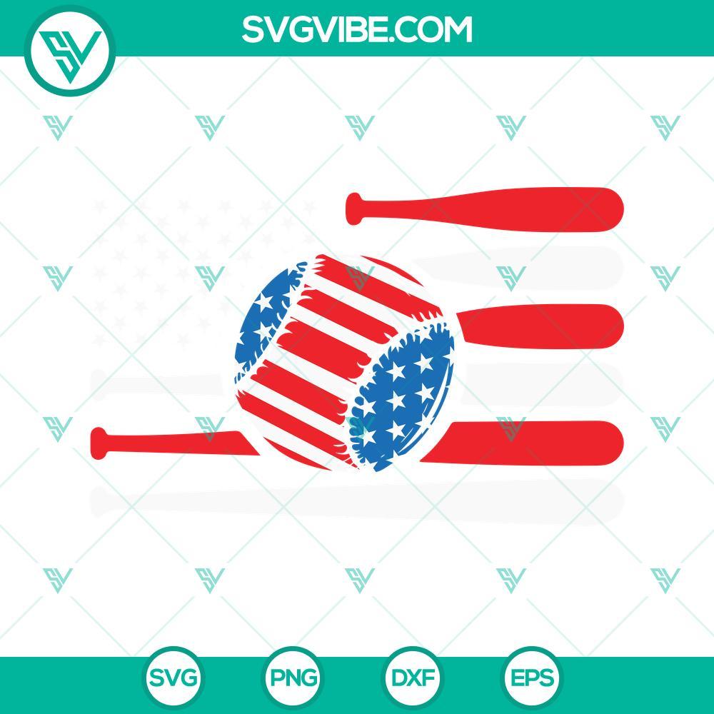 baseball american flag svg usa flag svg 4th of july baseball svg png dxf eps files 4 mockup