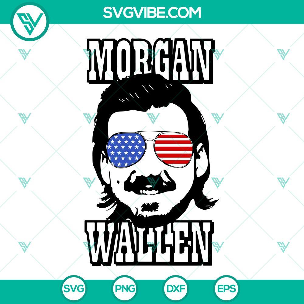 morgan wallen usa flag sunglasses svg 4th of july country music svg png dxf eps files 4 mockup