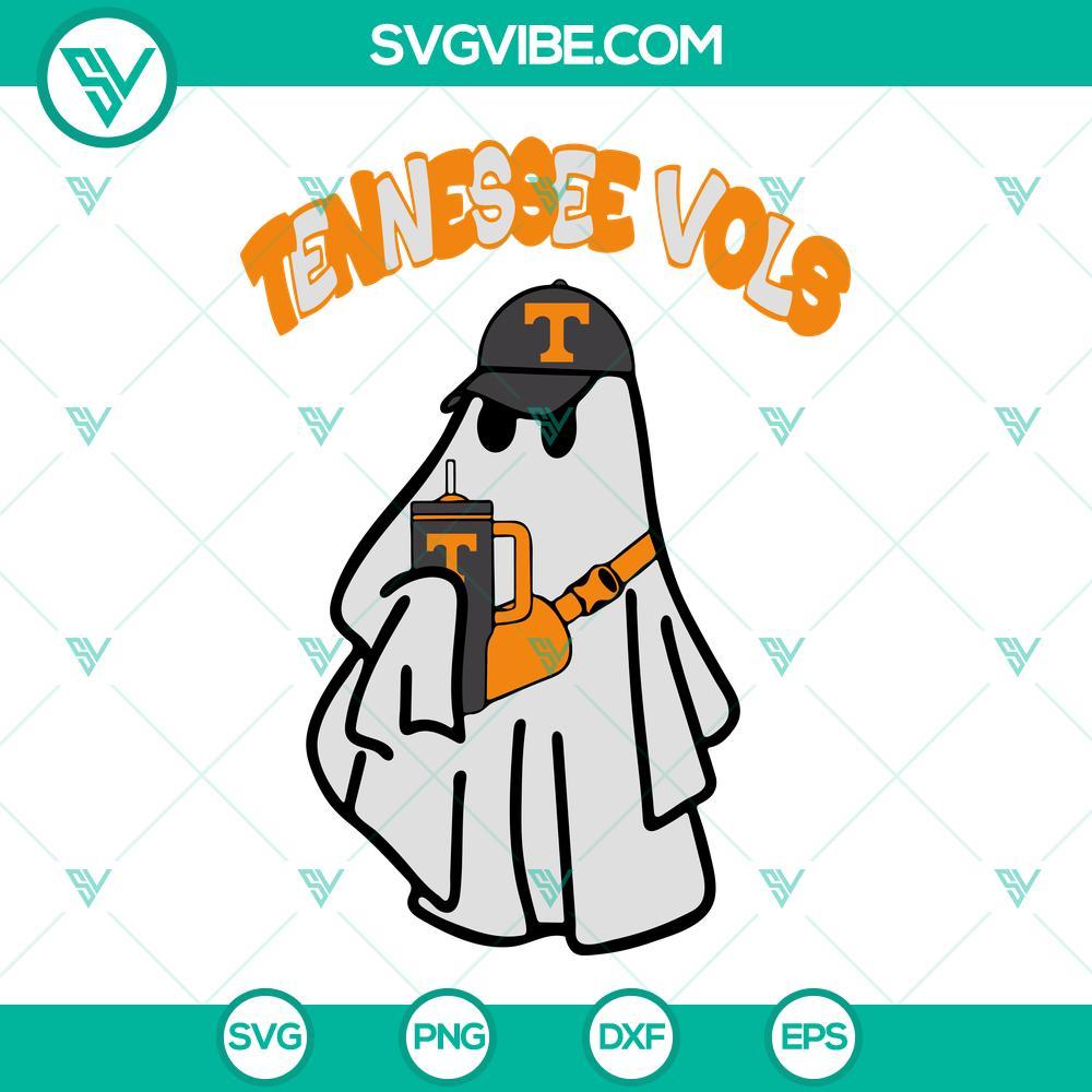 tennessee vols ghost svg tennessee volunteers football ghost halloween svg png dxf eps files 1 mockup