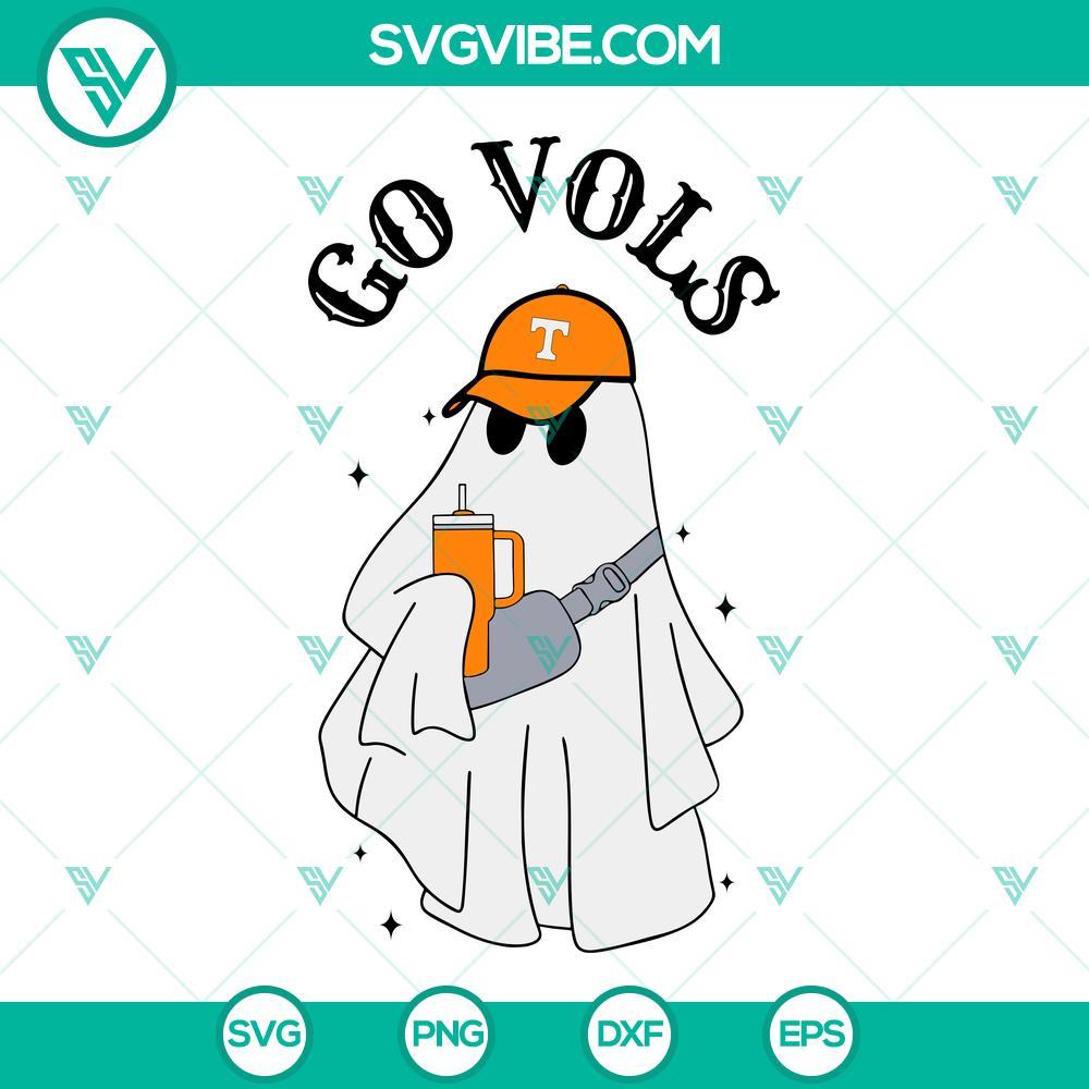 tennessee volunteers football ghost halloween svg png dxf eps files 4 mockup