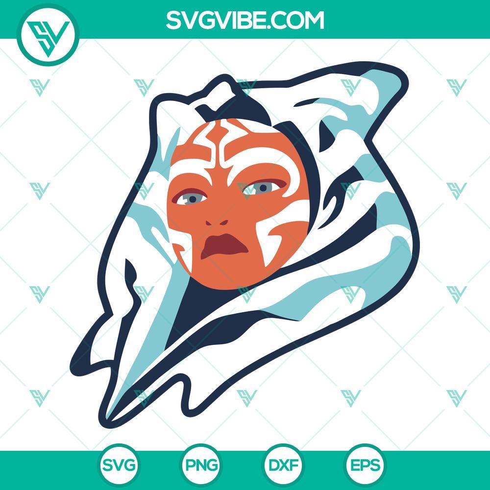 ahsoka tano svg png dxf eps cricut files star wars svg 1 mockup