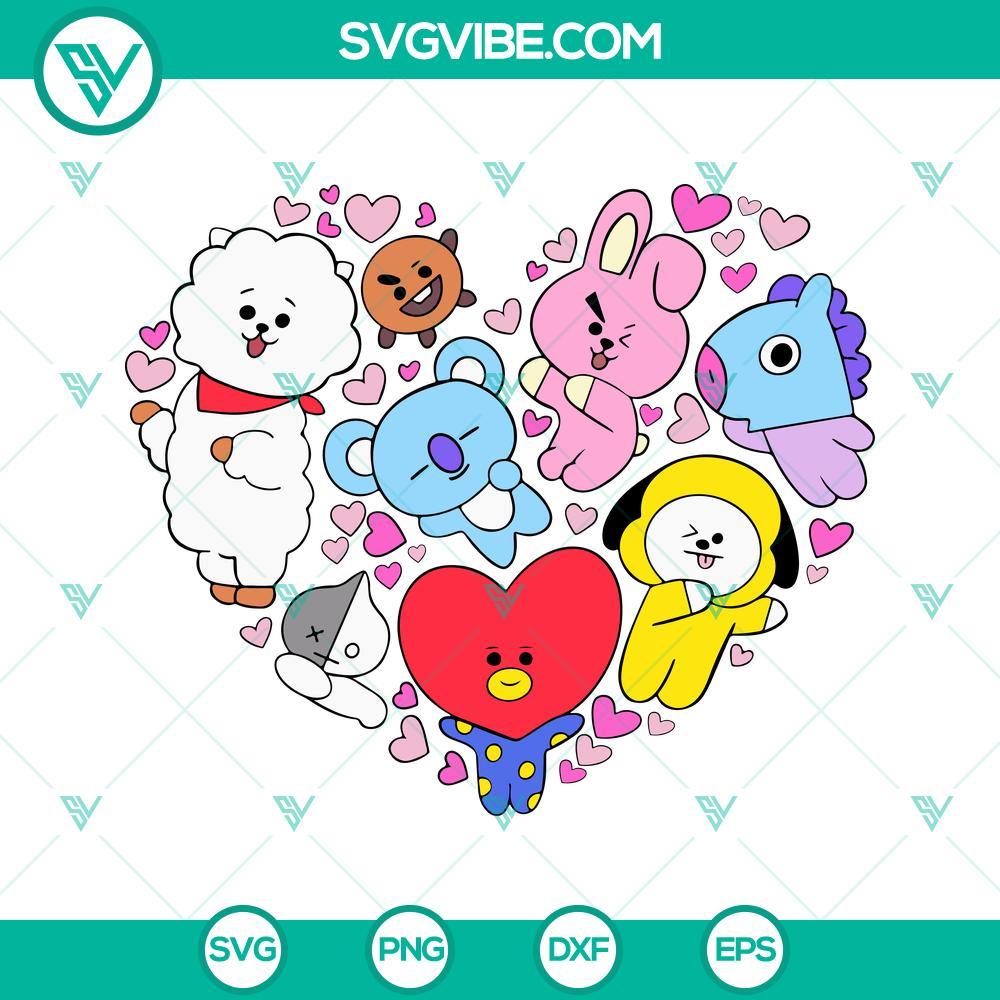 bts svg bts army svg bts friends svg 4 mockup