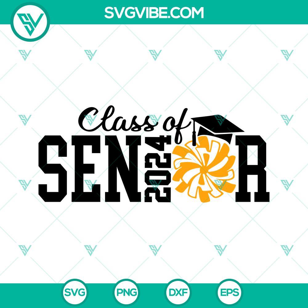 class of 2024 svg senior 2024 svg graduation svg cheer 2024 svg 7 mockup