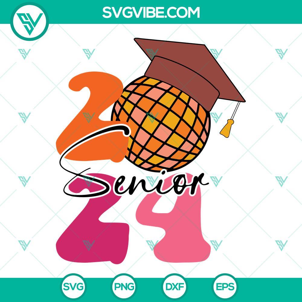 in my senior era svg senior 2024 svg groovy class of 2024 svg graduation 2024 svg 2 designs 8 mockup