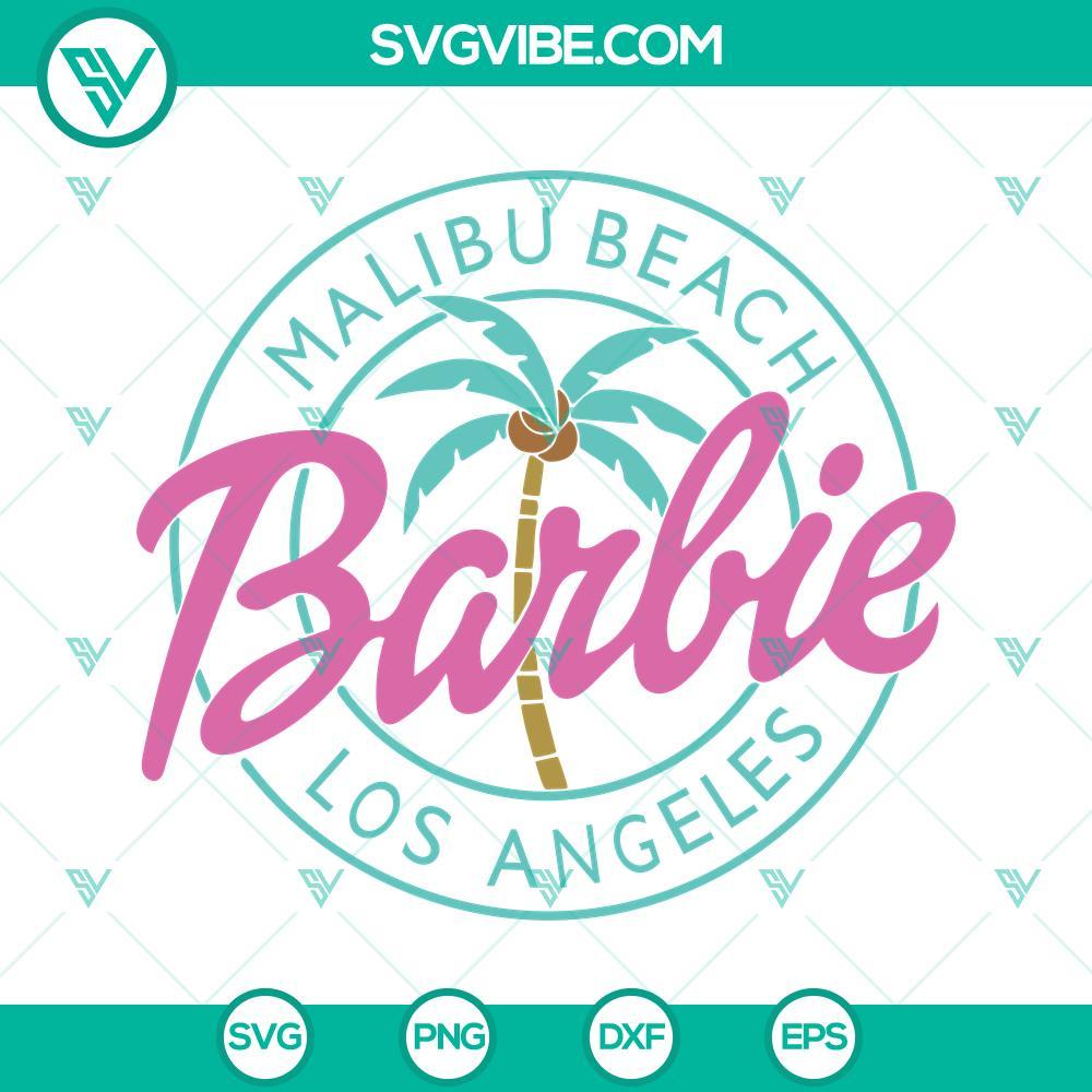 malibu beach barbie svg barbie movie 2023 svg png dxf eps 7 mockup