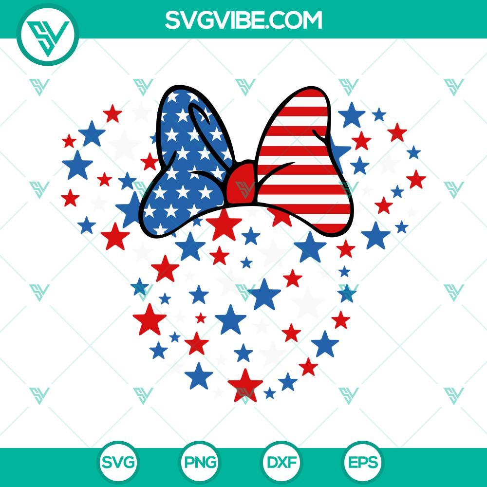 mickey minnie head 4th of july svg disney patriotic svg happy independence day svg png dxf eps 8 mockup