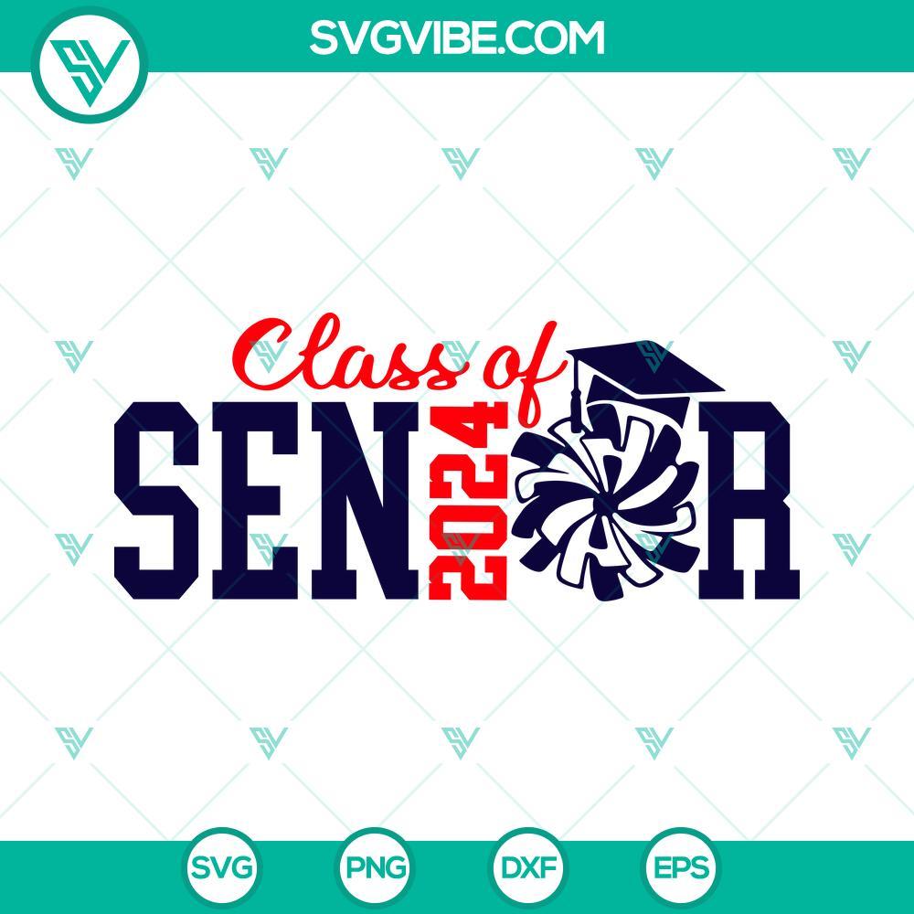 class of senior 2024 svg class of 2024 svg 2024 graduate svg cheer svg 1 mockup