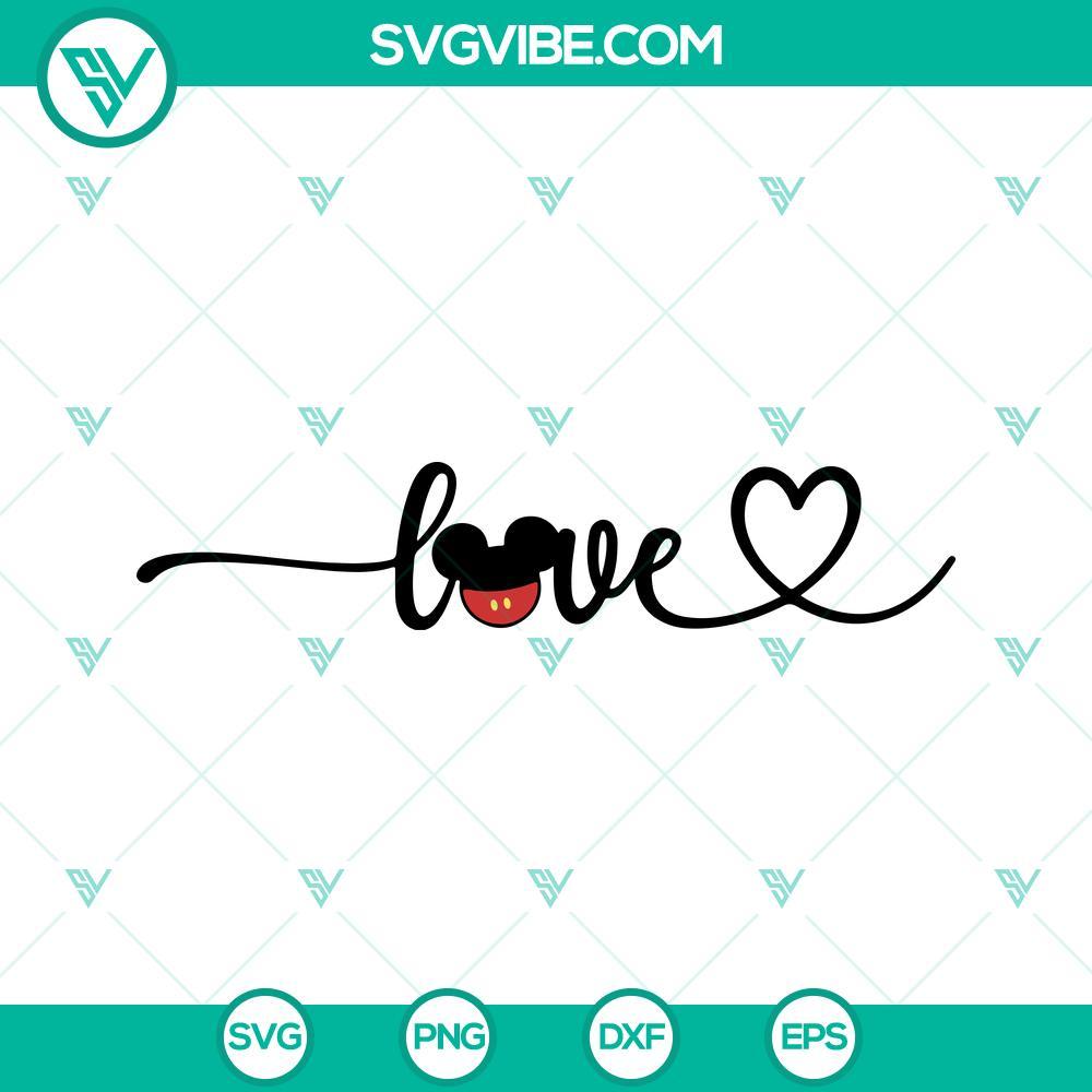 mickey and minnie love svg bunlde disney valentine heart svg mouse couple svg png dxf eps files 3 mockup