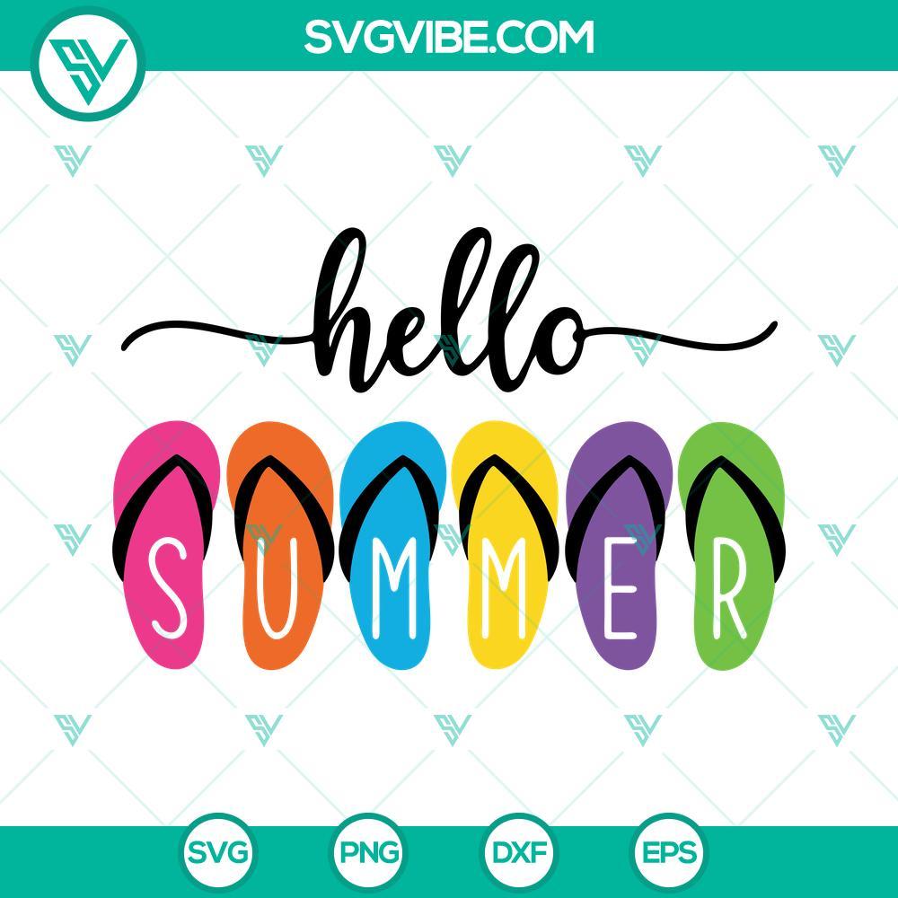 hello summer svg flip flops svg summer time svg summer vacation svg 7 mockup