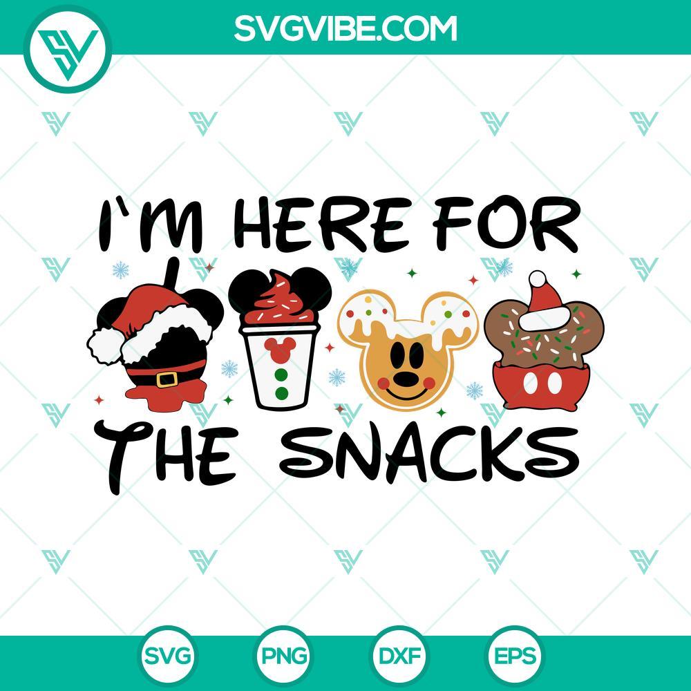 i m just here for the snacks svg carnival food svg family vacation svg mickey christmas svg christmas svg holiday svg png files for cricut 8 mockup