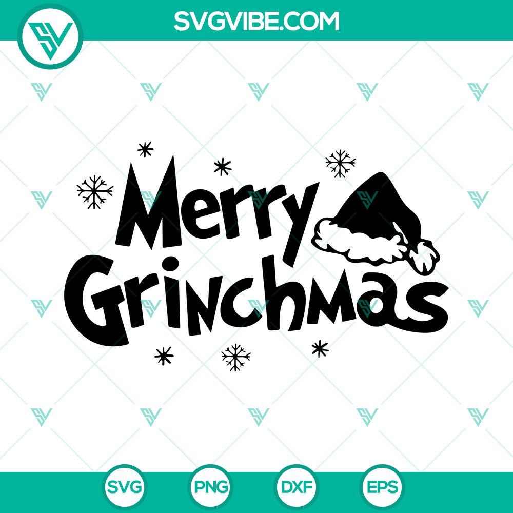 merry grinchmas svg grinch svg santa hat svg 5 mockup