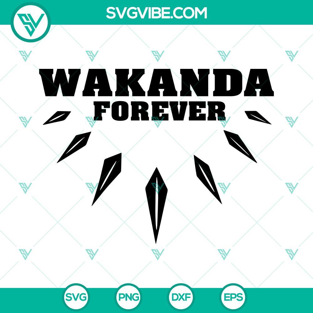 wakanda forever svg png dxf eps cricut silhouette vector clipart 6 mockup