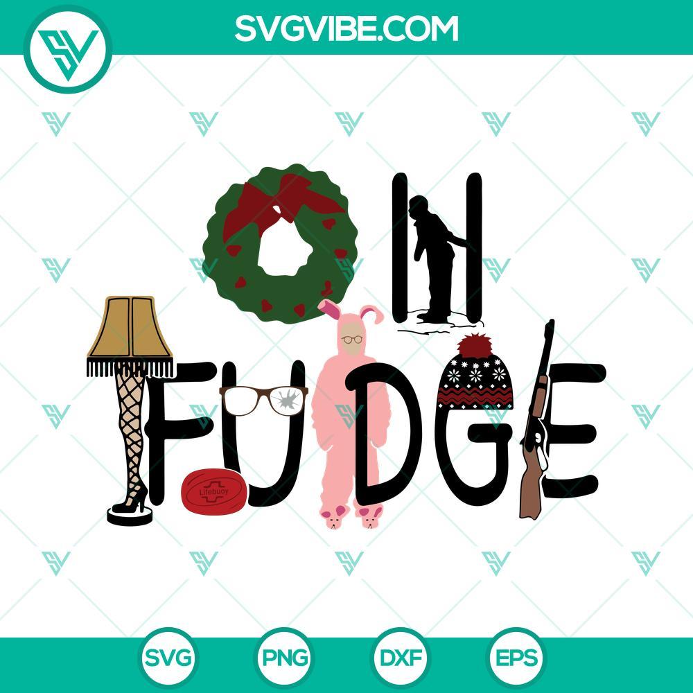 oh fudge svg a christmas story svg ralphie svg cut file for silhouette cricut 7 mockup