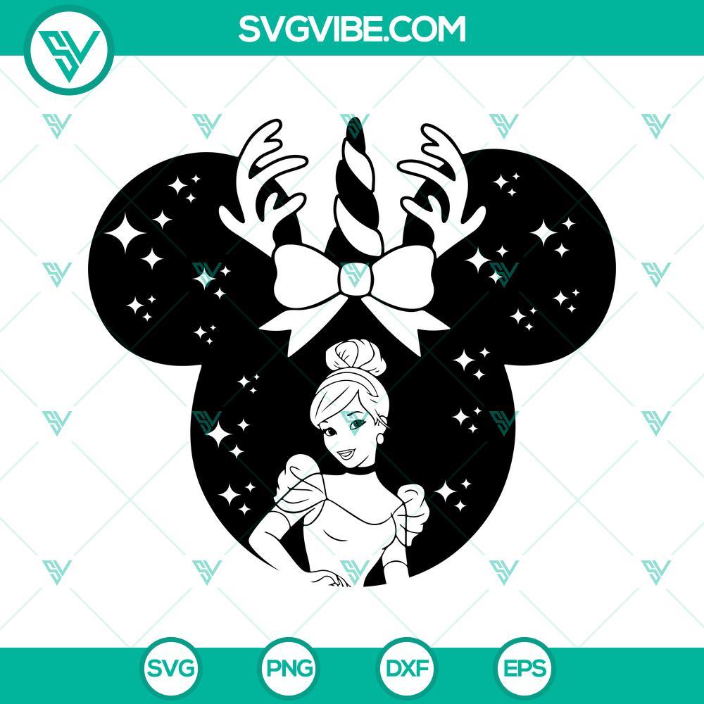 cinderella christmas svg disney princess christmas svg mouse ear cinderella svg 1 mockup