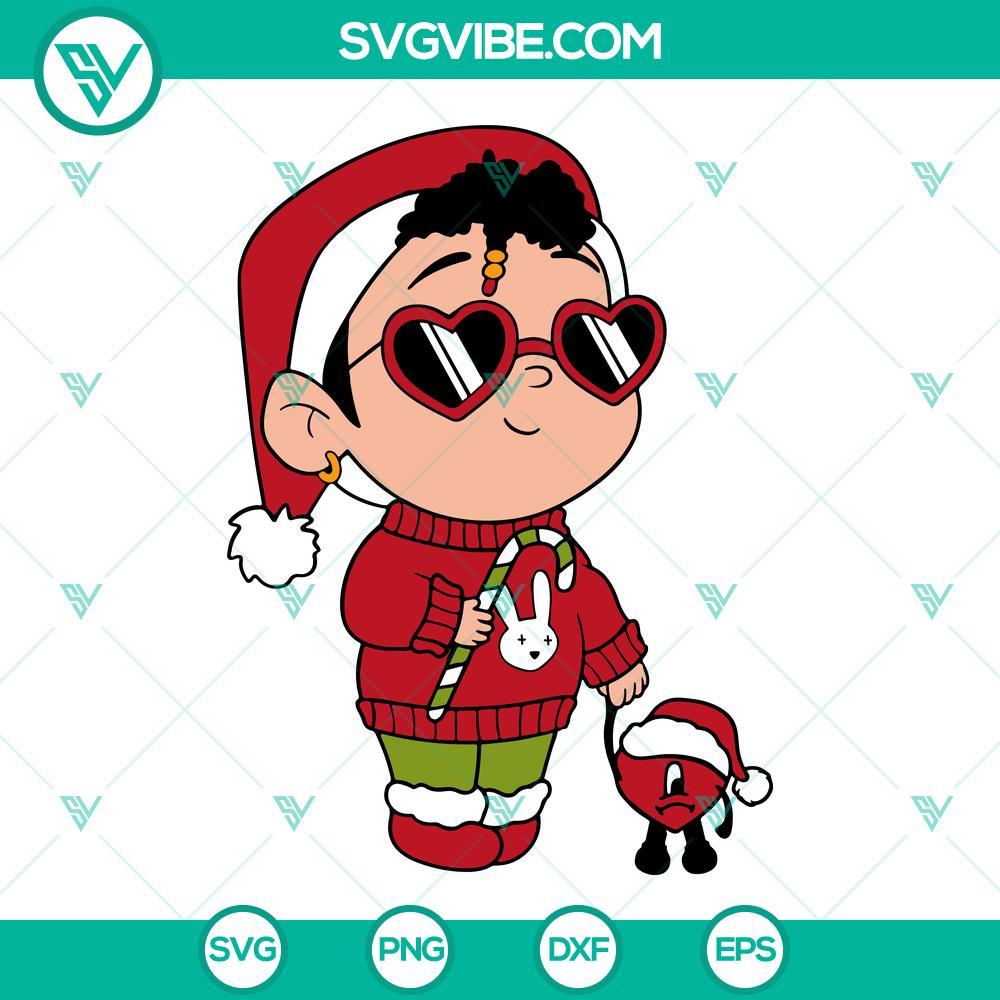 baby bad bunny christmas svg baby benito santa hat christmas svg sad heart christmas svg files for cricut 2 mockup