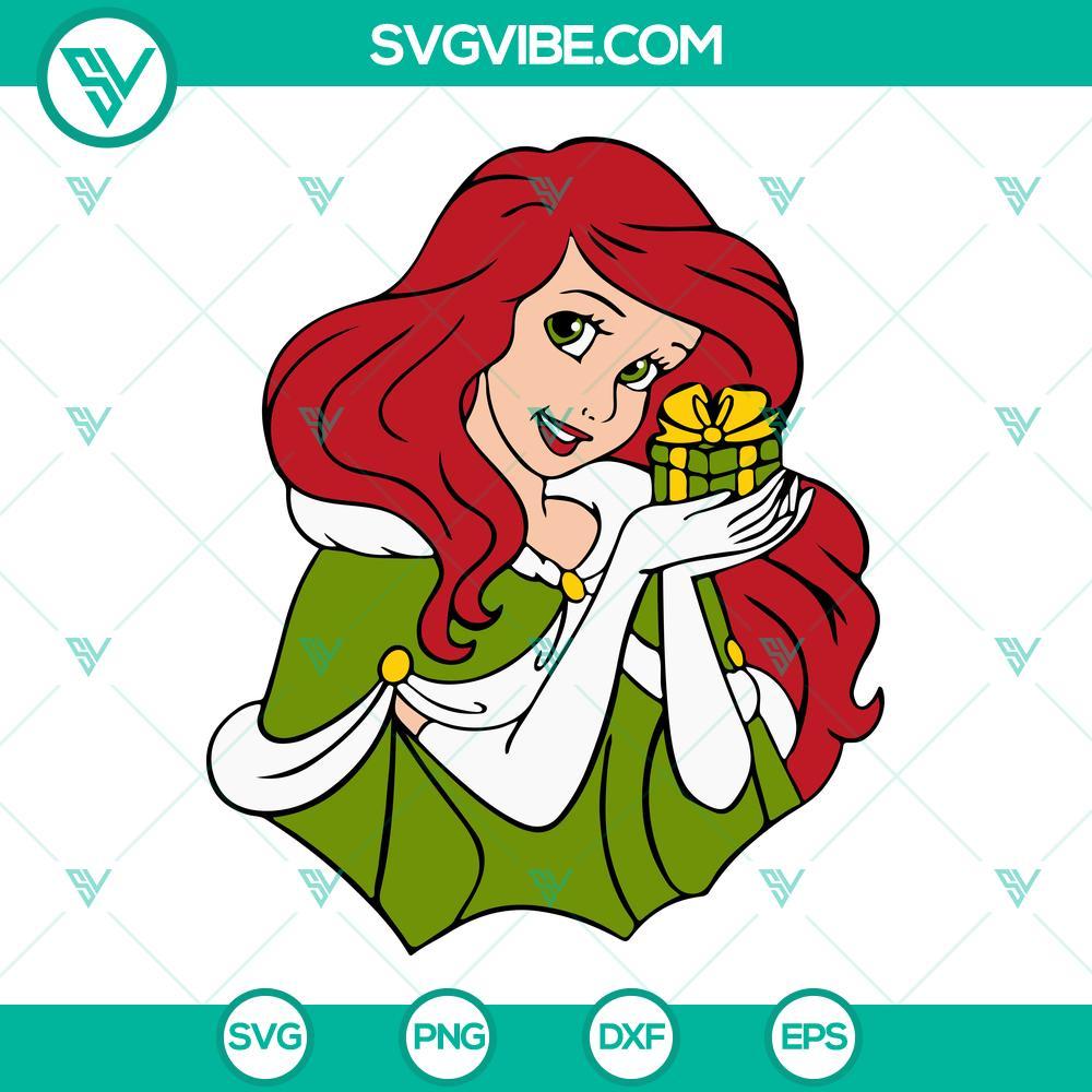 disney princess christmas svg bundle christmas princess svg disney princess santa christmas svg png dxf eps files for cricut 1 mockup