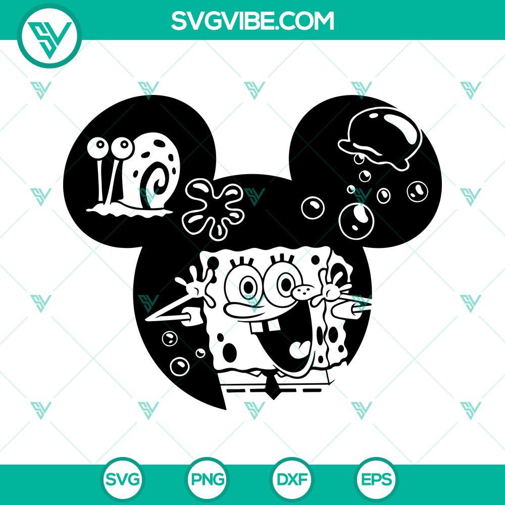 spongebob svg spongebob mouse ears svg png dxf eps cut files 8 mockup