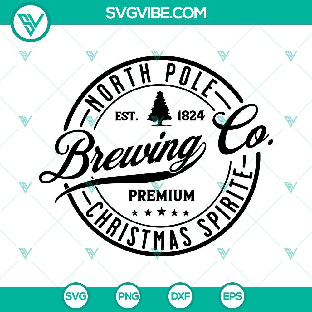 north pole svg brewing co svg christmas svg 9 mockup