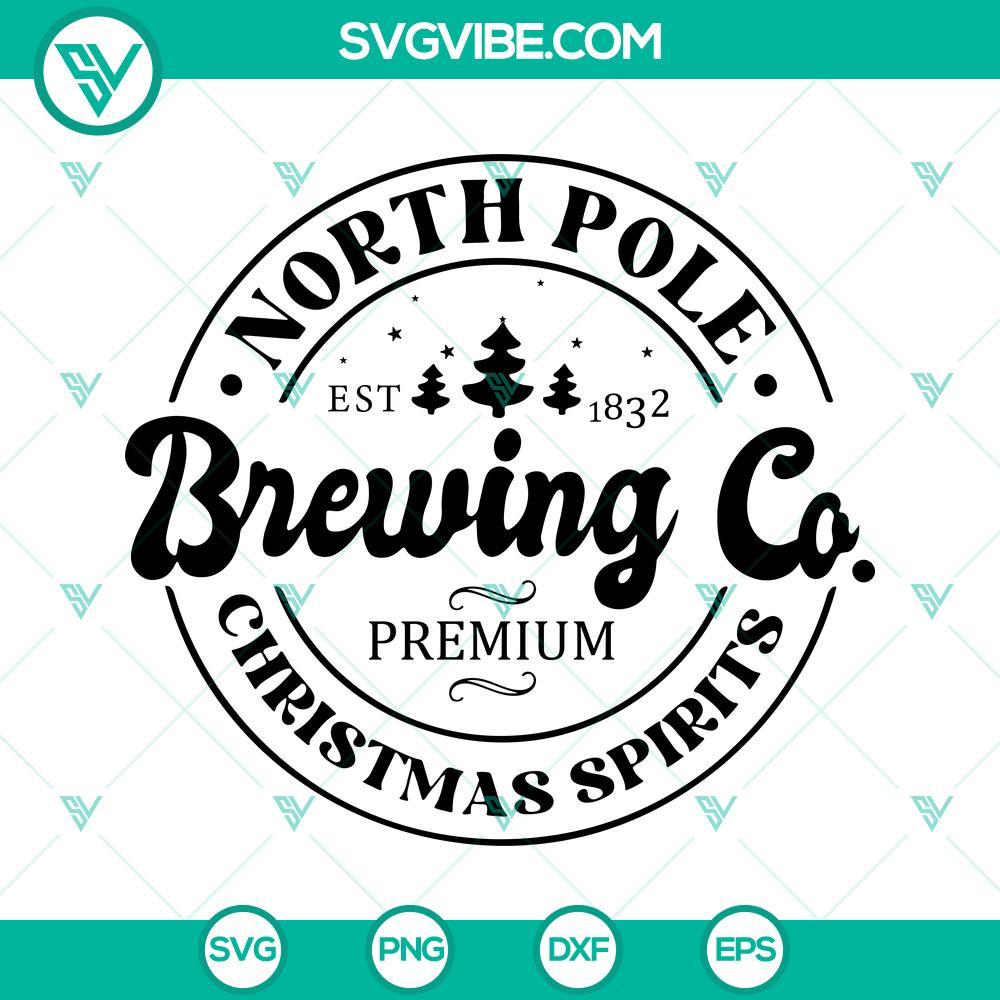 north pole brewing company svg christmas svg png dxf eps cricut 1 mockup