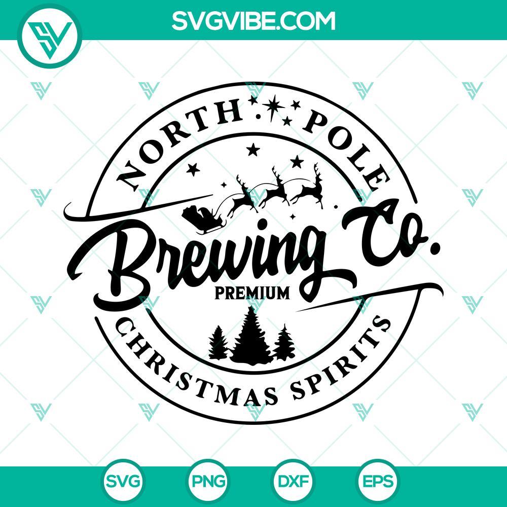 north pole brewing co svg christmas svg christmas sign svg north pole hot chocolate svg 7 mockup