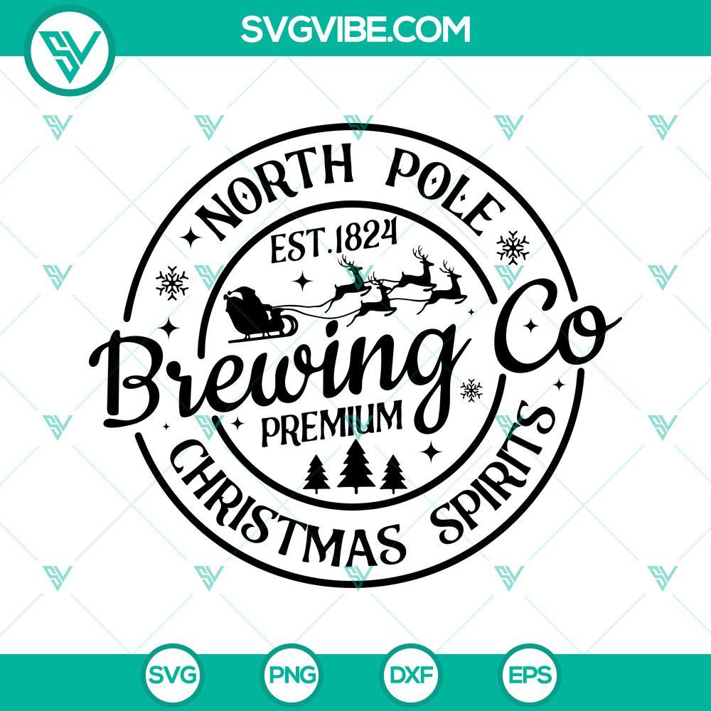 north pole brewing co christmas spirits svg christmas svg north pole svg 5 mockup