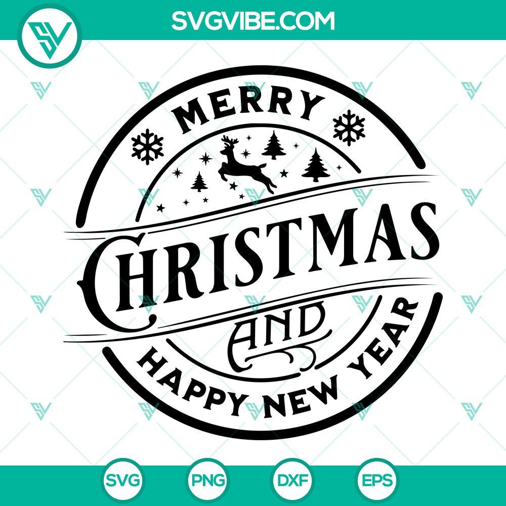 merry christmas and happy new year svg christmas svg happy new year 2023 svg 4 mockup