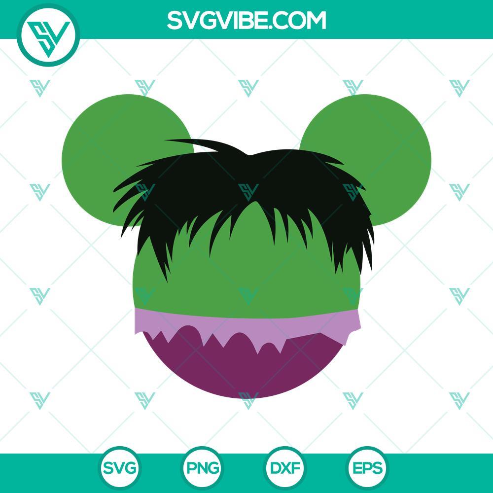 hulk svg hulk mouse ears svg png dxf eps cut files 5 mockup