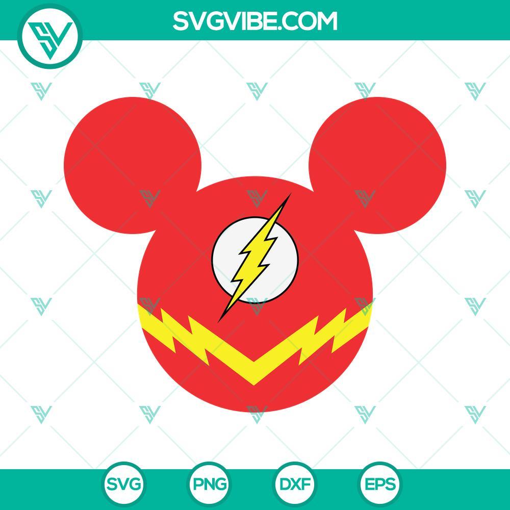 flash superhero mouse ears svg png dxf eps cut files 7 mockup