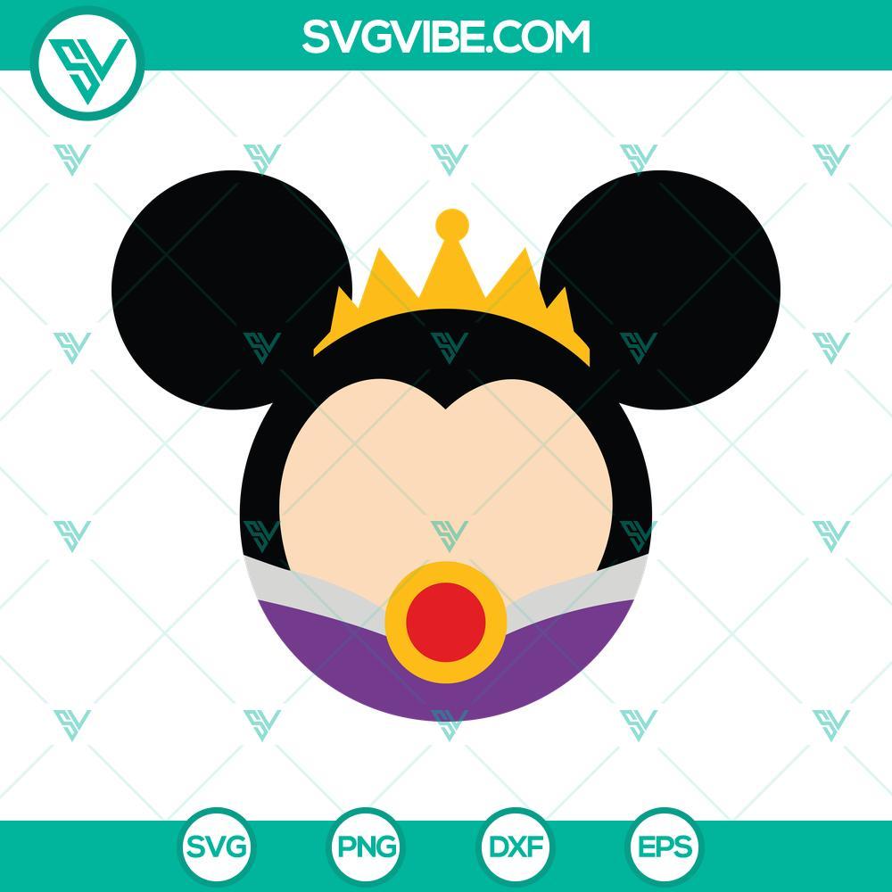 evil queen svg disney mouse ears svg png dxf eps cut files 2 mockup